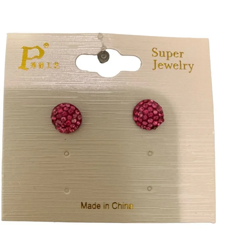 🌼🌼Glitter earrings and rhinestone earring🌼🌼